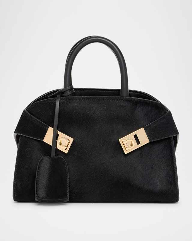 Mini Hug Horsehair Top-Handle Bag